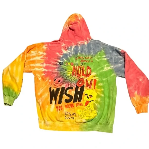 Cactus Jack by Travis Scott Astroworld x DSM Down to Earth Tie Dye Hoodi… - Picture 4 of 8